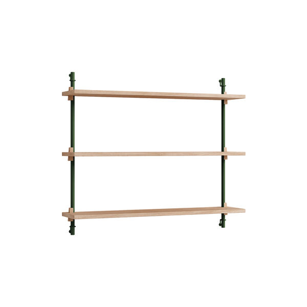 Wall Shelving Small, oak/pine green, MOEBE
