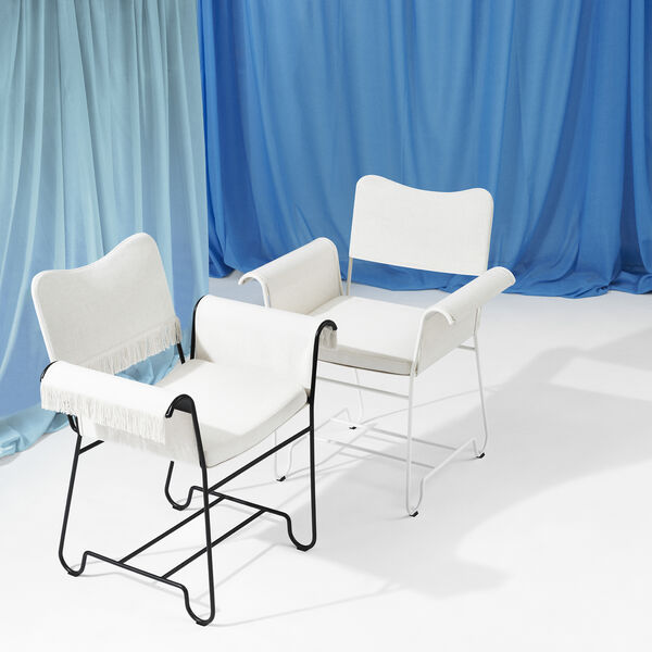 Tropique Esszimmerstuhl mit Fransen, Leslie Limonta 06/klassisches Schwarz, GUBI