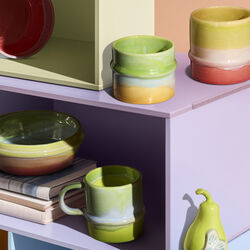 Poppery Becher, apfelgrün/mintgrün/gelb, Kähler