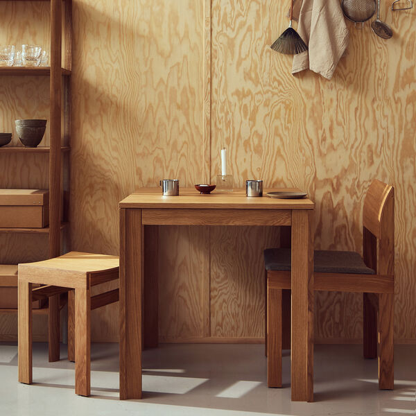 Sonder Stool, oiled oak, Form & Refine