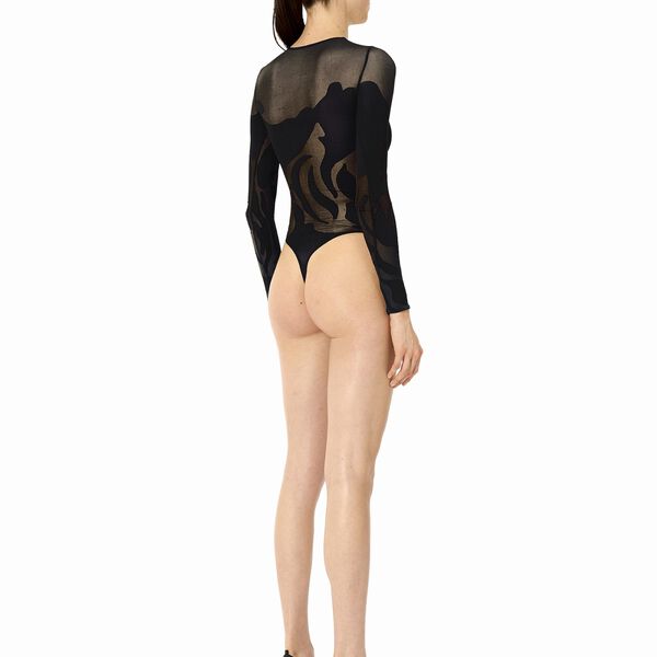 Rose Shadow String Body, black/black, Wolford