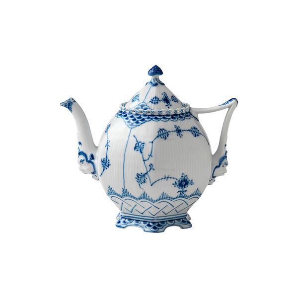 Musselmalet Vollspitze Teekanne, Royal Copenhagen