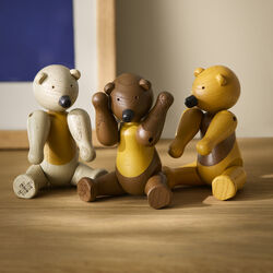 Bear liliput, ochre, Kay Bojesen Denmark