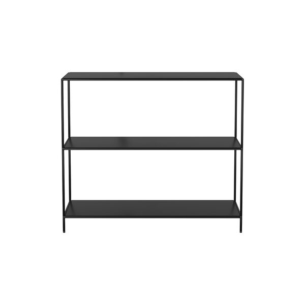 Shelf Low, black, Abstracta® System