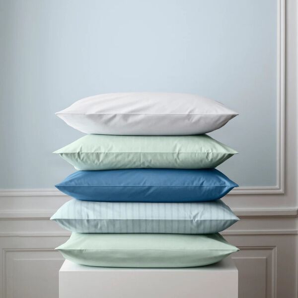 SUPIMA PINSTRIPE Bedding, glass green, Georg Jensen Damask