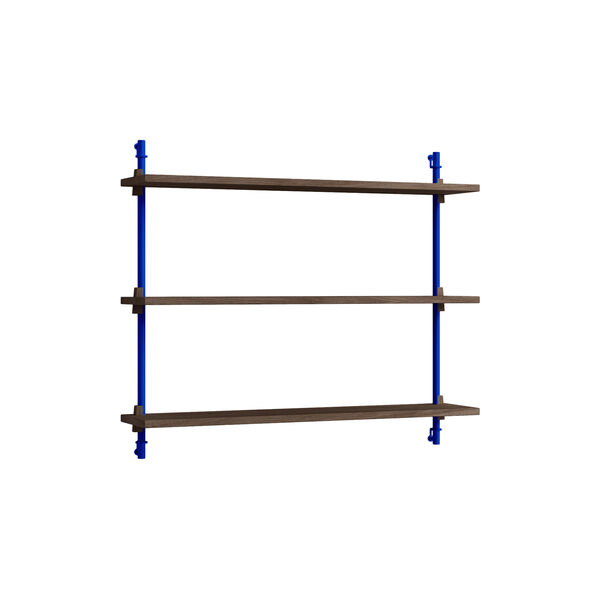Wall Shelving Small, smoked oak/deep blue, MOEBE