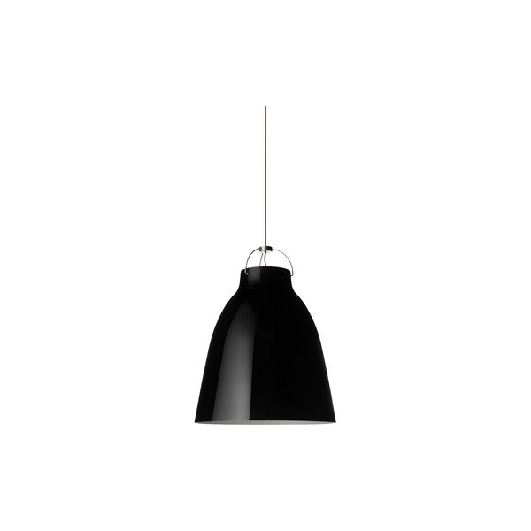 Caravaggio™ P1 Pendelleuchte, black/rot, Fritz Hansen