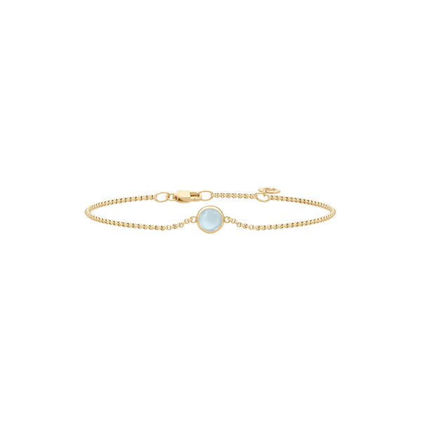 Primini Armband, Gold/Milchiges Aqua, Julie Sandlau