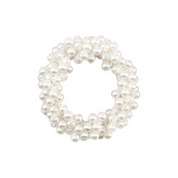 Classic Pearl Elastic, white, SUI AVA