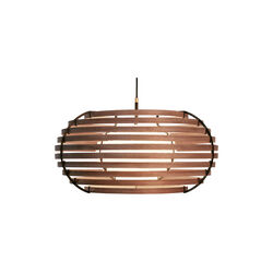 M80 Pendelleuchte, walnuss, Brian Kirk