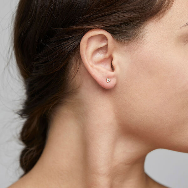 CAILY Crystal Studs, gold plated, Pilgrim