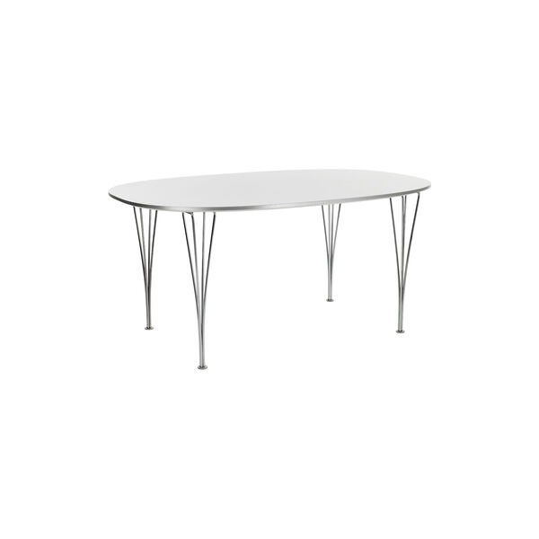 FH B612 Superellipse&trade; Esstisch, white, Fritz Hansen