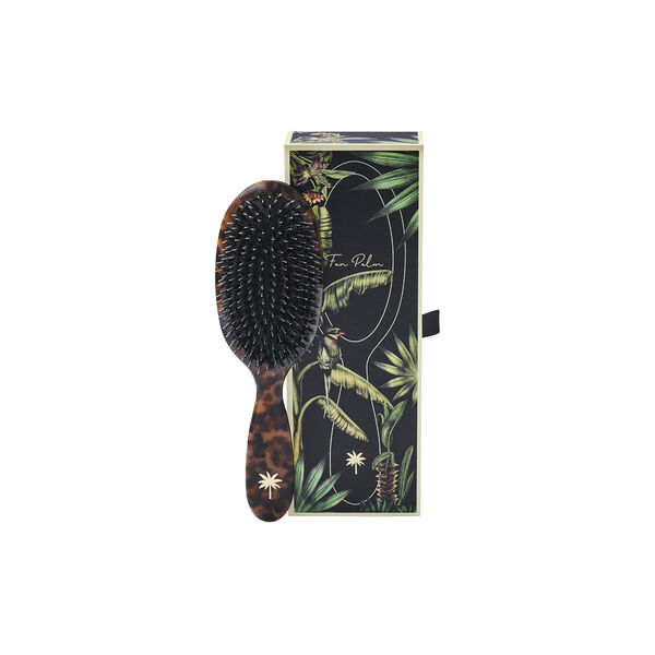 Boar- & Nylon Brush Medium, turtle, Fan Palm