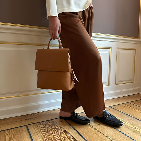 Frances Midi Backpack, cognac, Naledi Copenhagen