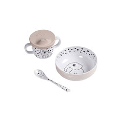 Happy Dots mein erstes Essgeschirr, puder, Done by Deer