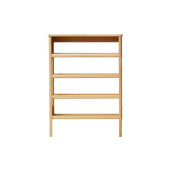 A Line Shoe Rack 72, oiled oak, Form & Refine