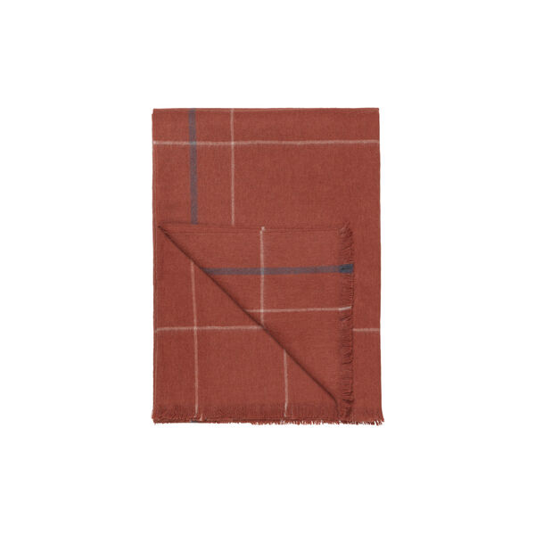 Square Throw, rusty red, ELVANG