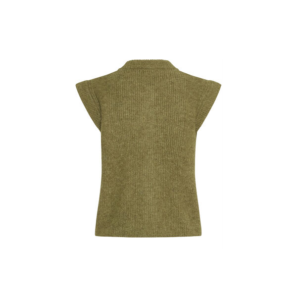 IRSILVI Waistcoat, green moss melange, Atelier R&ecirc;ve