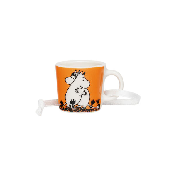 Mumin Minibecher Liebe, orange, Moomin Arabia