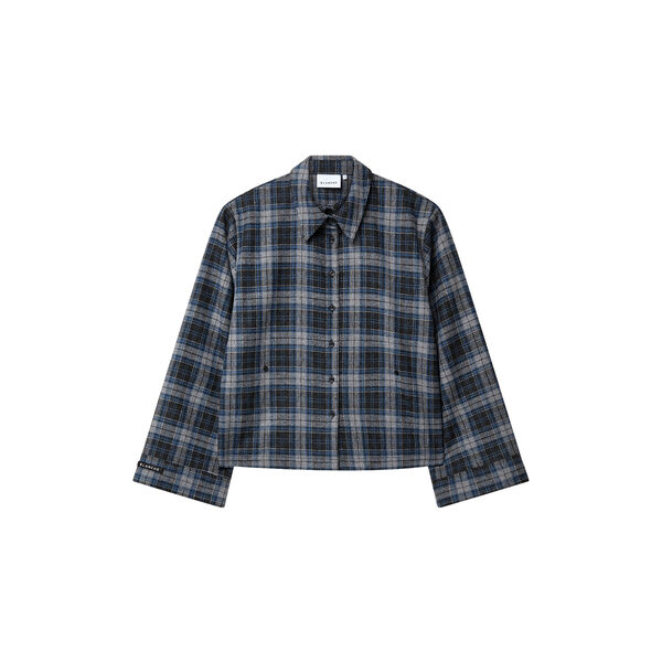 BL-AMAIA ART 1 Hemd, phantom melange comb, Blanche CPH