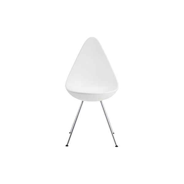 Drop™ 3110 Stuhl, white/chrom, Fritz Hansen