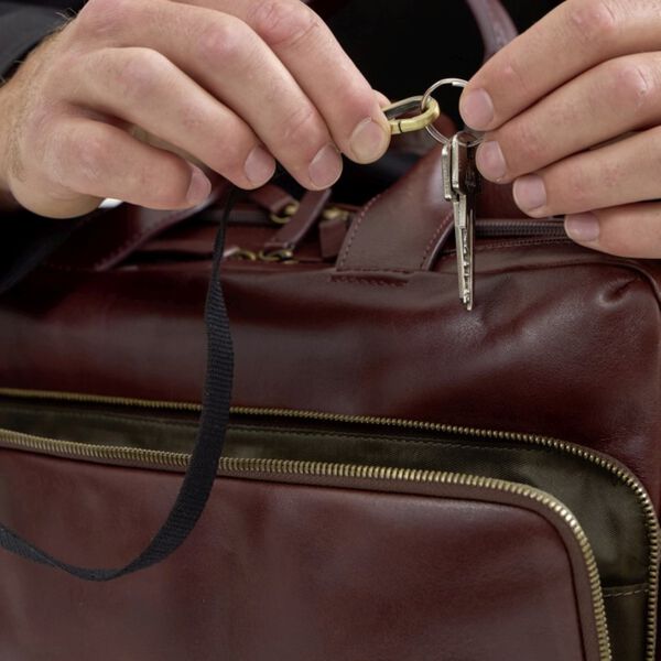 SKAGEN Briefcase, brown, JOST