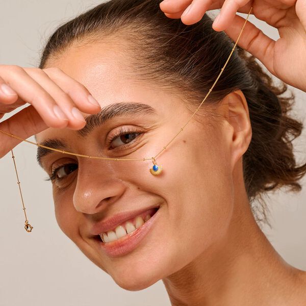 Soleil necklace, cornflower, ENAMEL Copenhagen