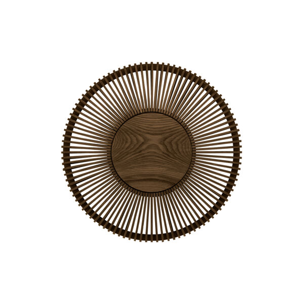 Clava Up Wood Wall/Ceiling Light, dark oak, UMAGE