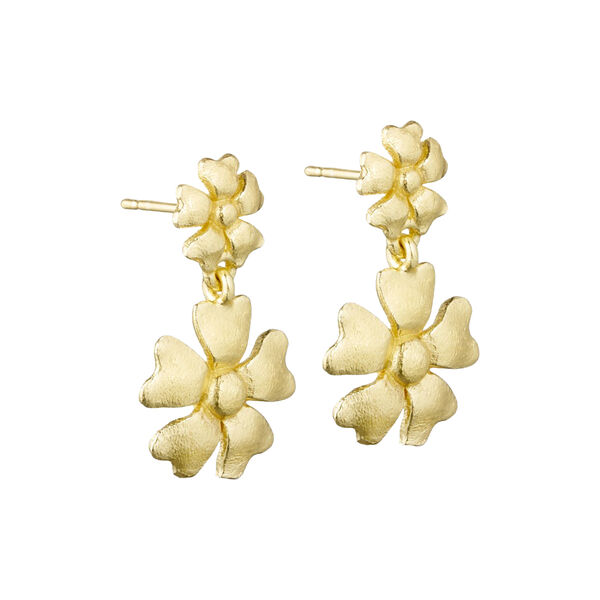 Poppy earrings, gold plated, Pure by Nat