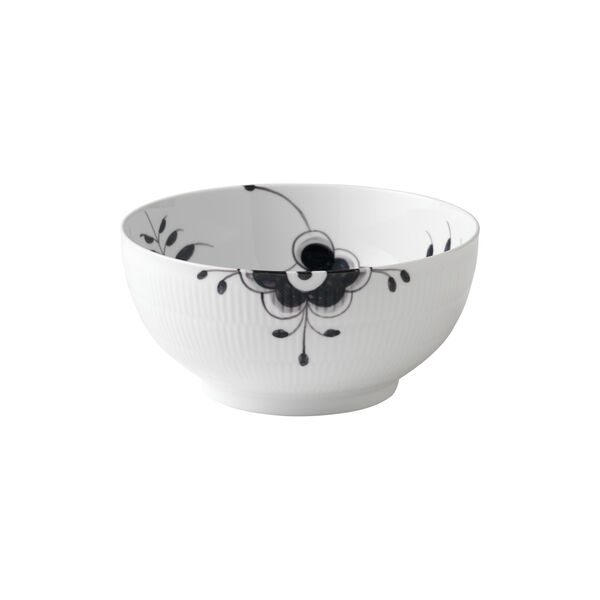 Schwarze Mega Riflet Schüssel 310 cl, Royal Copenhagen