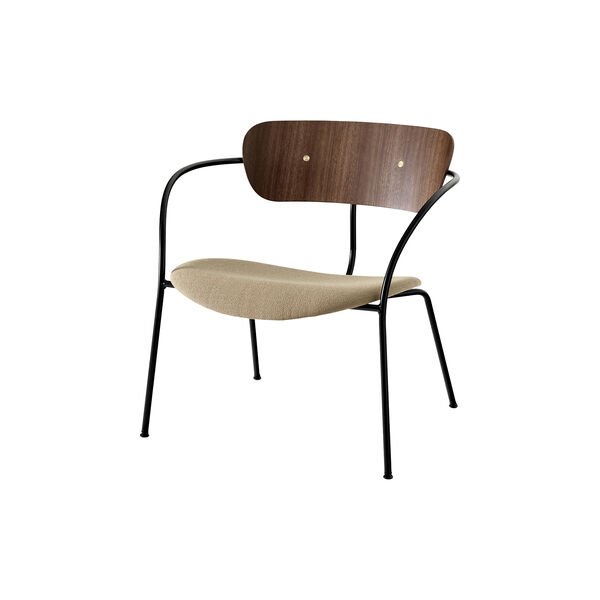 Pavilion AV6 Lounge Chair, walnut/beige, &Tradition