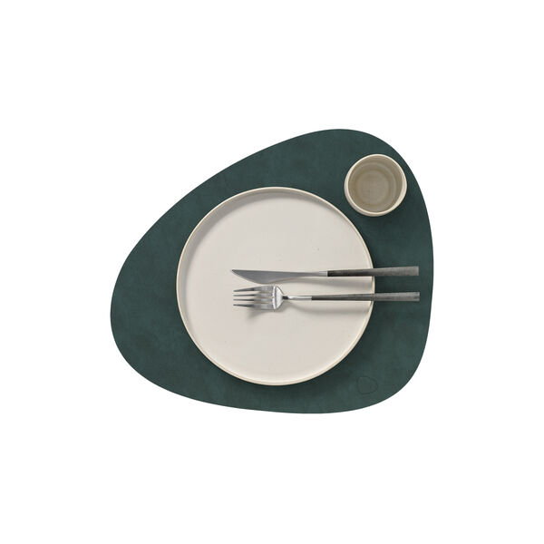 Nupo table mat Curve L, dark green, LIND DNA