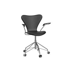 Serie 7&trade; 3217 Dreharmstuhl, Essential black, Fritz Hansen