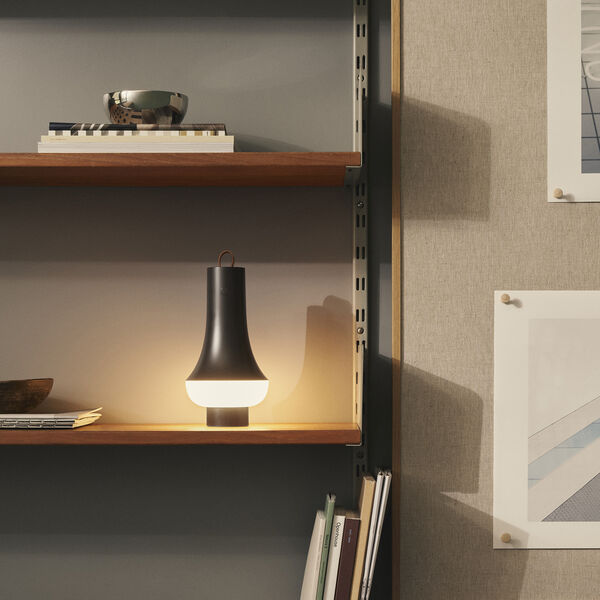 Tomoshi Portable Table Lamp, dark brown, Louis Poulsen