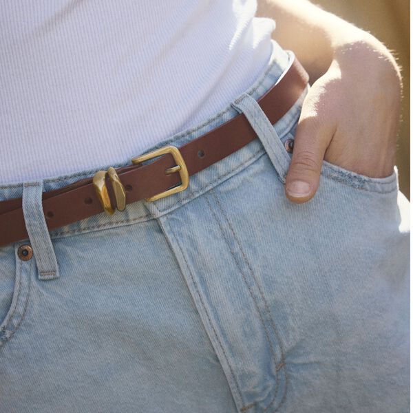 KinsleyMBG Belt, cognac w/br. gold, Markberg