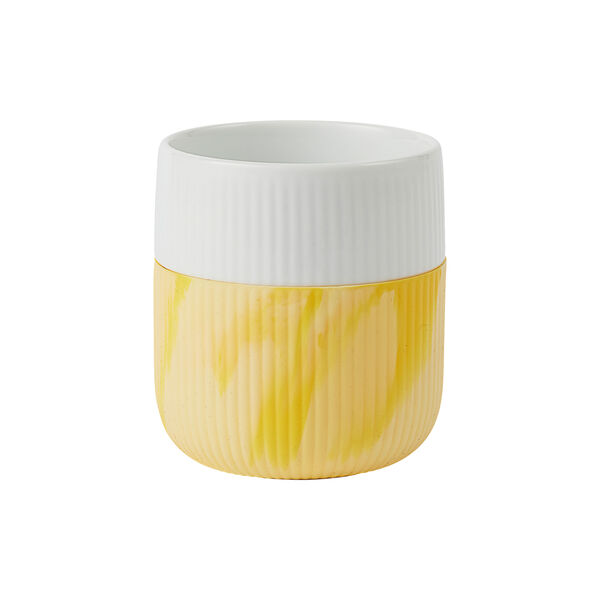 Fluted Contrast Marble Becher 35 cl, bright sun, Royal Copenhagen