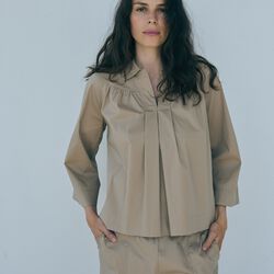 Vilma Shirt, dark sand, LA RŌUGE