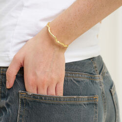 Nina bangle bracelet, gold plated, Pure by Nat