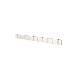 KNAX Horizontal 10 Coat Rack, white/grey, LoCa
