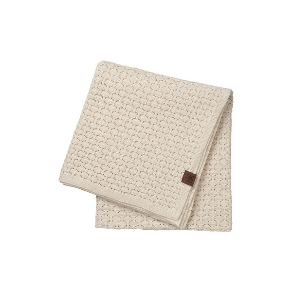 Knitted Plaid Mauntain, beige melange, By LOHN