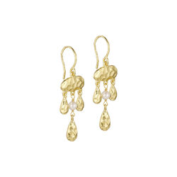 Linnea hook earrings, gold plated, Pure by Nat
