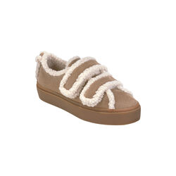 Shearling Low Velcro, light beige, INUIKII