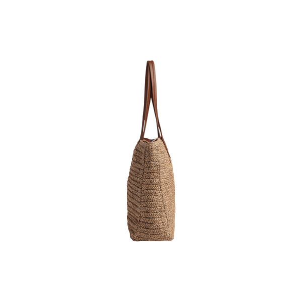 AvaniMBG Shopper, Raffia, natural w/cognac, Markberg