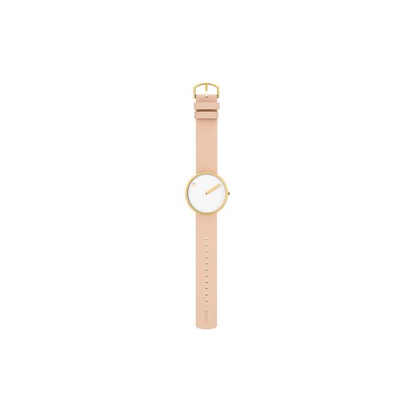 PICTO Wrist Watch, white/gold/nude, Picto