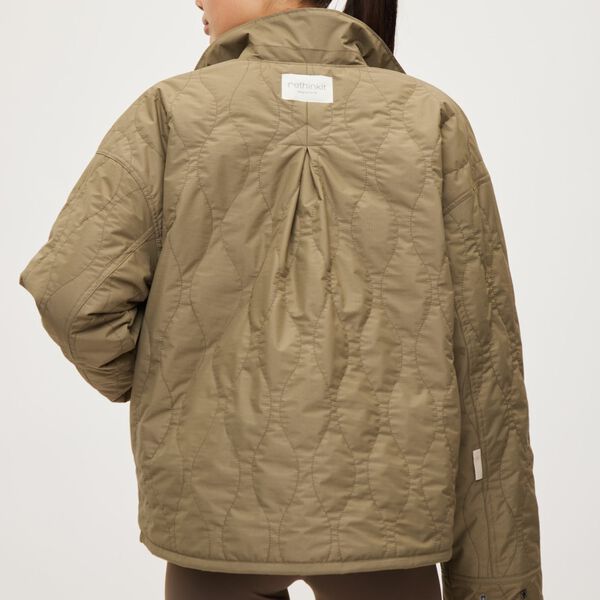 Quilted Jacket Field, dust green, Rethinkit