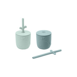 Wally Peekaboo Strohhalmset, blau, Done by Deer