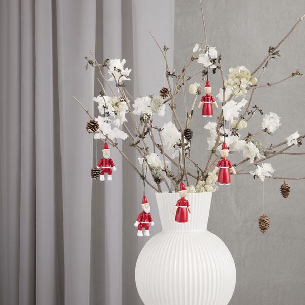 Weihnachtsmann und Wichtelmutter, rot/wei&szlig;, Kay Bojesen Denmark