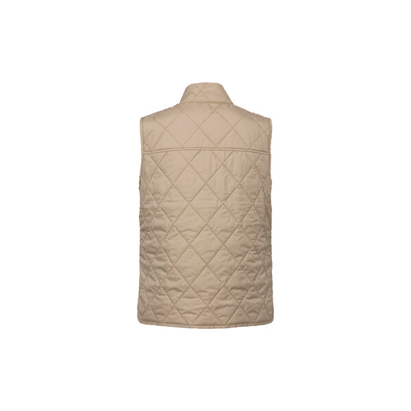 Quilted Short Vest, sepia tint, Ilse Jacobsen Hornb&aelig;k