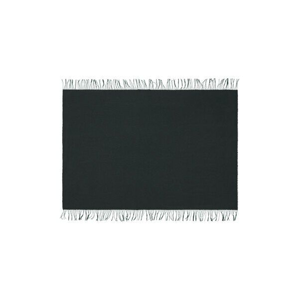 Franja Throw, 01237 green-black, Silkeborg Uldspinderi