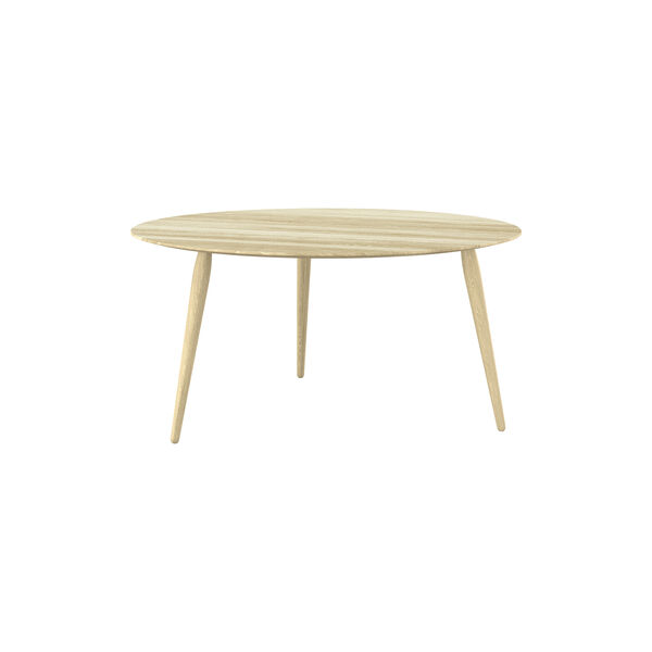 PLAYround &Oslash;90 Coffee Table, soap treated oak, Bruunmunch Furniture